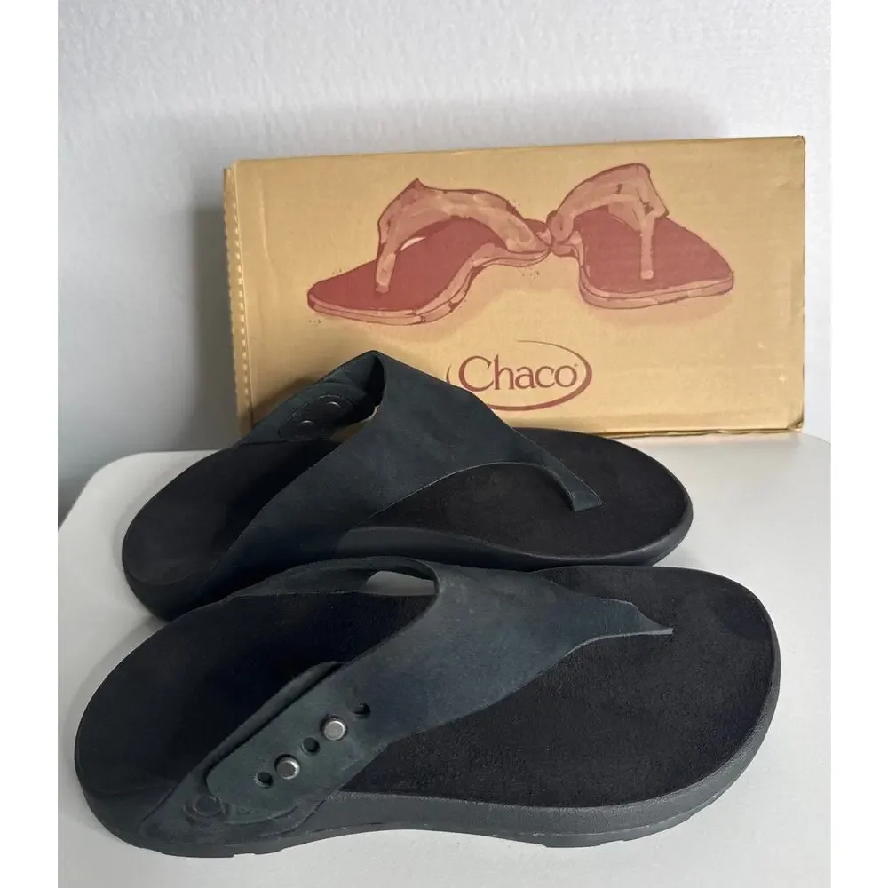 Chaco Nina Jazz Collection Sandals Black Adjustable Comfort Outdoor size 8